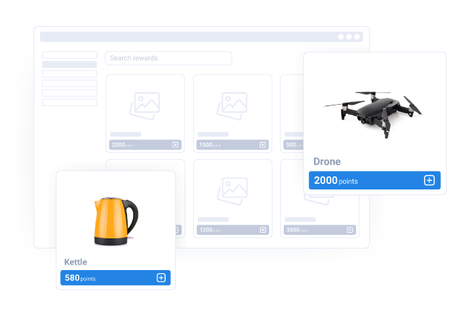 Points-based rewards store.